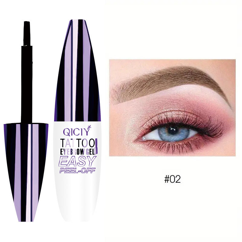 Kanti Brow™ tono café oscuro #02 · empaque morado