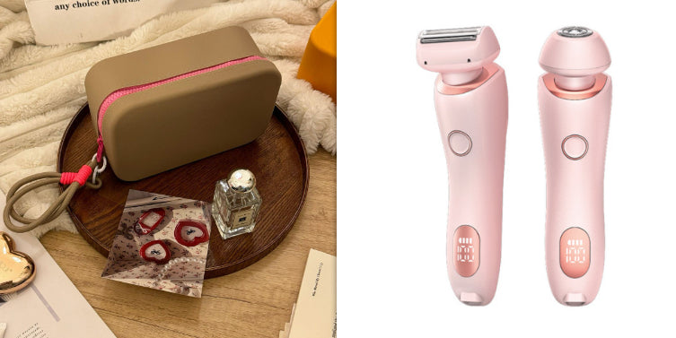 Kanti Shaver 2 en 1 rosa con estuche arena