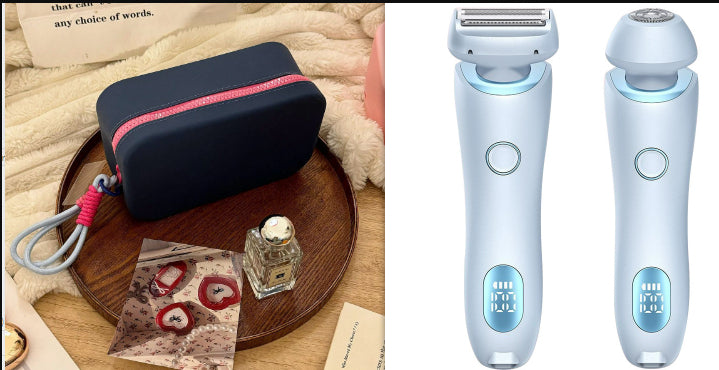 Kanti Shaver 2 en 1 azul con estuche azul marino